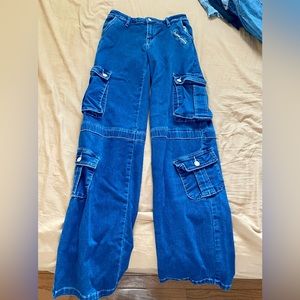 Cargo utility jeans